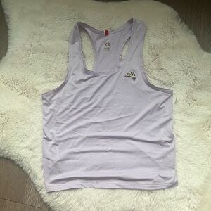 Tracksmith crop purple tank singlet women xs